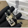 DESGERger Bvlgary V Gold High Version Baojia Paper Clip Collier 18k Gold True Gold Electroplated Collier High Grade Pull Challe