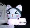 Brelong LED Creative Cat Piggy Bank Table Lamp Student Dormitory Children039S Night Light USB Laddning Folding Lamp8264185