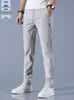 Broek Heren Zomer Ijs Zijde Casual Recht Los Elastisch Dunne Stijl Sneldrogend Jeugd Sport Ademend 240111