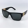 2024Luxus-Sonnenbrille für Mann und Frau, Unisex, Designer-Schutzbrille, Strand-Sonnenbrille, Retro-Quadrat-Sonnenbrille, 4296, 59 mm, Schwarz-Gold-Design, UV400, mit Box
