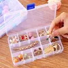 Practical Adjustable 10 15 24 Compartment Plastic Storage Box Jewelry Earring Bead Screw Holder Case Display Organizer Container275N