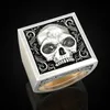 Bagues de cluster Unique Vintage Punk Skull Men039s Bague Secret Compartiment Memorial Souvenir Cinerary Cercueil Cercueil Pour Hommes Hip Ho325207S