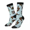 Men's Socks All Seasons Crew Stockings Otter Palooza Harajuku Fashion Hip Hop Long Accessories For Men Women Christmas Gifts