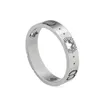 G Brief Fashion Ring voor Mannen Vrouwen Vrouw Unisex Ghost Designer Ringen Sieraden Sliver Kleur Maat 5-12