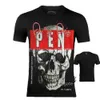 Homens camisetas Plein Bear Camiseta Mens Designer Camisetas Phillip Plein Crânio Philipps Plein Homem T-shirt Clássico de Alta Qualidade Hip Hop Plein Phillip ECU1