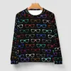 Heren Hoodies Hipster-bril Casual sweatshirts Kleurrijke bril Haruku O Nek Winter Lange mouw Mode Oversized Hoodie Gift