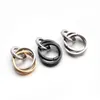 Ожерелья с подвесками, 6 шт., Нержавеющая сталь 304, переплетенные кольца, подвески для изготовления модных ювелирных изделий, браслет «сделай сам», ожерелье, аксессуары для рукоделия