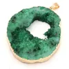 Colares de pingente de pedra natural druzy cristal pingentes irregulares reiki curar encantos para fazer jóias design colar brincos artesanato