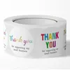 500pcs Roll Colorful Thank You Business Label Adhesive Stickers Store Box Bag Baking Shop Package Envelope Office Decoration