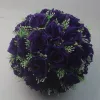 Boules complètes de fleurs de mariage de 8 pouces, décoration de centre de Table, Rose artificielle en soie, Pomander Floral, boule de baiser étoilée LL