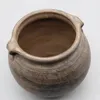 Vieux pot gris poterie noire vase à fleurs antique décoration de la maison 240110