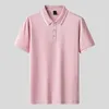 Polo da uomo 2024 Marca Estate Casual Slim Fit Cotone traspirante Polo per uomo Stile semplice Tinta unita Moda Abbigliamento maschile Top