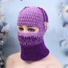 Knit Balaclavas Winter Balaclavas SkiMask Knitted Beanies Hat Dreadlocks Ski Balaclavas Cycling Balaclavas Hooded Hat 240110