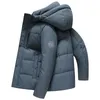 冬のメンズホワイトグースダウン極端なコールドシリーズハイエンドフード付き暖かいジャケット