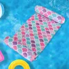 Other Pools SpasHG Floating Lounger Floating Toys Foldable Water Recliner Mats Comfortable PVC Leak Proof Nozzle Durable Swimming Pool Accessories YQ240111