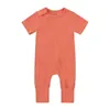 Costume per neonati Ragazza manica corta Vestiti Bambù Madre Bambini Tuta Articoli da 0 a 3 6 12 mesi Estate Neonato Ragazzi Pagliaccetto 240111