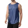 Débardeurs pour hommes printemps et été couleur unie sans manches séchage rapide à manches longues chemise de Compression hommes t-shirts pour doux