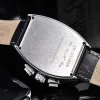 Relojes mecánicos automáticos de cuero de marca de lujo AAA Geneva para hombre drop tourbillon esqueleto reloj de pulsera dorado para hombre 219d249M