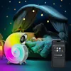 Lampada da sveglia con atmosfera a LED con luce RGB da 1 pz, con altoparlante wireless, sveglia all'alba, controllo dell'app di sincronizzazione musicale, luce che cambia colore