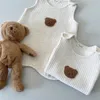 Koreanischer Stil Baby Schlafsack Bären Babys Sleepingacks Nachtwäsche für geborenes Jumpsuit Kleinkind Kinder Kleidung Jungen und Mädchen geboren 240111