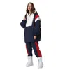 Traje de esquí cálido para mujer y hombre, chaqueta de esquí y snowboard impermeable a prueba de viento, conjunto de pantalones, conjunto de snowboard de lana para exteriores para mujer 240111