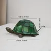 Simpatica lampada da tavolo tartaruga verde: regalo perfetto per l'arredamento della cameretta dei bambini!