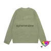 Men's Sweaters 2023Fw KAPITAL Cross Sweater Men Women Damaged Design KAPITAL Pullovers Cu Hole Green Knitted Crewne Long Sleeveephemeralew