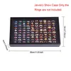 100 Slots Rings Display Stand Storage Box Ring Box Jewelry Organizer Holder Show Case Casket #228405 240110