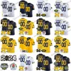 Custom NCAA 2023-24 Big Ten Champion Michigan Wolverines Football Jersey 9 J.J. McCarthy 10 Tom Brady 2 Blake Corum 1 Roman Wilson Cade McNamara 1000 Wins Rose Bowl Patch