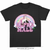 Alpha Male Unicorn Tee Rainbow Graphic Tees Roliga T-shirts Women Fashion Hip Hop Men toppar 100% bomull unisex estetik