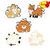 Hot Lapel Pins Series Fox Pins Anime Love Enamiel Broch Ubranie plecak Lapel Hat Bacidery Modne Akcesoria biżuterii dla przyjaciół Prezenty