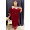 Etniska kläder MD Turkiet klänningar för kvinnliga afrikanska designer 2024 Summer Plus Size Bodycon Maxi Robe Wedding Party Evening Dress Muslim