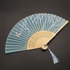 Autres arts et artisanat Tête Turnique-Style Fan Pliant Style chinois Femmes Soie Danse Summer Wind Day Drop Livraison Otpuq