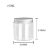 Storage Bottles 20pcs 100ML 3oz Cream Jars Transparent Cosmetic Pots Dia.56 Empty Facial Mask Packaging Bottle Plastic Containers With Lid
