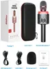 Microphone karaoké Bluetooth sans fil, avec son magique, lumière LED, Machine à chanter Portable pour la maison, KTV, fête, cadeau pour adulte, enfant, 240110