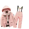 Children's Ski Suit Boys and Girls Medium and Large Children Snow Travel Skiing Professional Set 240111