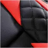 Seat Cushions Black Red Leather Car Er For Suzuki Jimny Liana Ignis Vitara Celerio Grand Swift Ciaz Samurai Accessories H220428 Drop Dh0Df