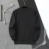 2023 moda hoodies moletom para homens e mulheres outono inverno manga longa costela punhos preto branco algodão roupas quentes