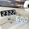 LED -klocka Bedside Smart Digital Alarm Clocks Desktop Table Electronic Desk Watch Snooze FUMNING USB Wake Up Alarm Clock Digital 240110