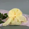 Present Wrap Organza Wedding Candy Bag Simple Solid Color Packaging Exquisite DrawString Beam Mouth