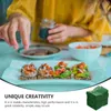 ディナーウェアセット1000pcs寿司装飾葉草の葉のチーズ紙の羊皮紙シートトレイクラッカー果物の提供
