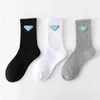 Socks Designer Luxury Classic Letter Triangle Fashion Iron Standard Autumn and Winter Pure Cotton Bortable Mönster tryckt