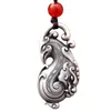 Pendentif Colliers Dragon et Phoenix unisexe personnalisé tendance rétro style ethnique collier de danse volante porte-clés de voiture