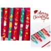 20st Creative Christmas Press Gel Pen 05mm Black Ink Writing Supplies Cartoon School Student Present Signature Signature Pennor 240111