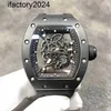 Jf RichdsMers Watch Factory Superclone multifunción de lujo para hombre Relojes mecánicos Reloj de pulsera Negocios Ocio Rm055 Negro 294v