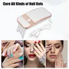 VOCOSTE 54W UVLED Portable Nail Drying Lamp With 2 Timers UV Light Gel Manicure Cabin 18PCS LED Lamps Nails Dryer Tools 240111