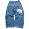 Jnco Jeans Herren Jeans Jnco Baggy Jeans Hip Hop Rock Stickerei Muster Männer Frauen Streetwear Retro Harajuku Hohe Taille Breite Bein Jeans 126