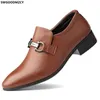 White Shoes Slip on Shoes Men Black Oxford Shoes Men Brown Dress Loafers for Men Office DERBI Business Suit LEATHER OFFIC 240110