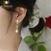 イヤリングASHIQI 925 STERLING SILVER LONG DROP EARING