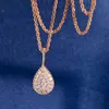 Desginer Bvlgary Tiktok Diffusion en direct de Baojia Goutte d'eau Collier de perles de diamant complet Célébrité en ligne pour femmes Recommandé Collier de luxe Chaîne Bijoux